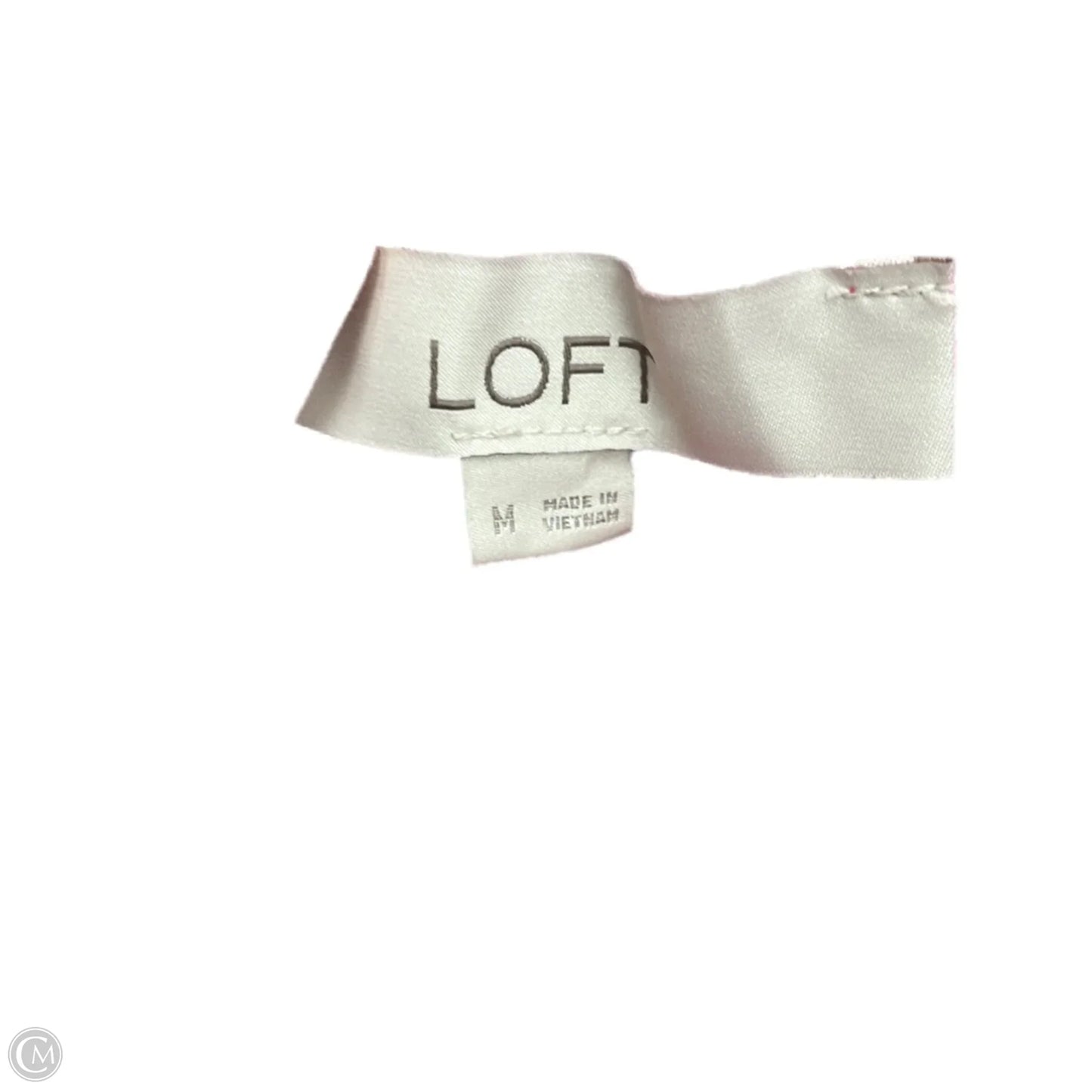 Top Short Sleeve By Loft In Pink & Purple, Size: M