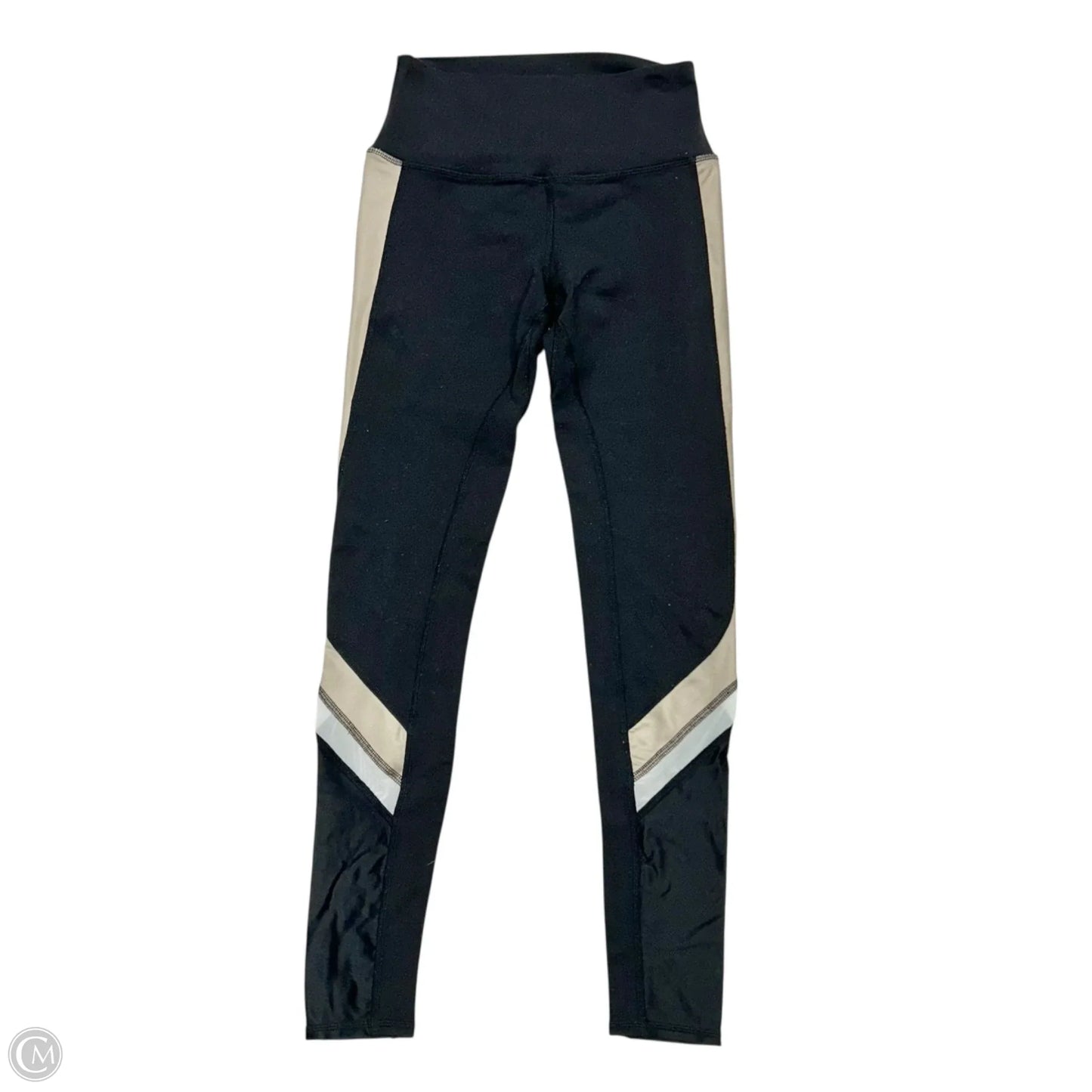 Athletic Leggings By Alo In Black & Cream, Size: S