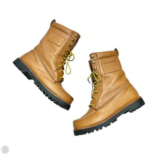 Boots Mid-calf Flats By Polo Ralph Lauren In Brown, Size: 9