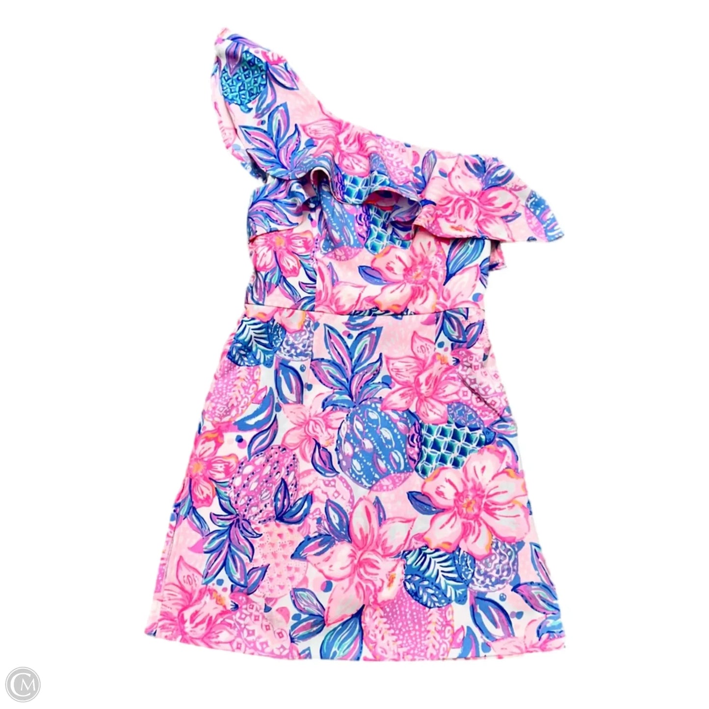 Romper Designer By Lilly Pulitzer In Pink & Purple, Size: Xs