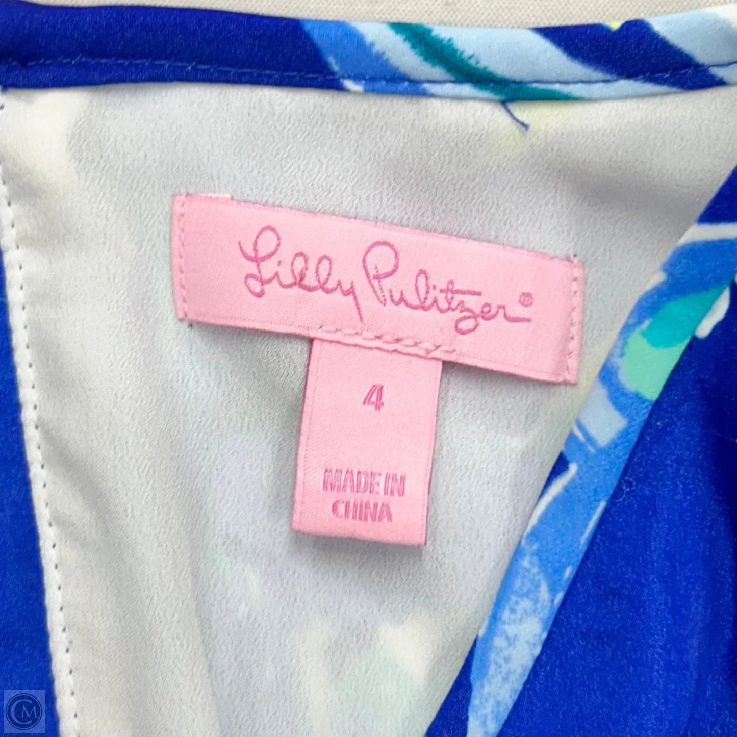 Dress Designer By Lilly Pulitzer In Blue & Green, Size: S