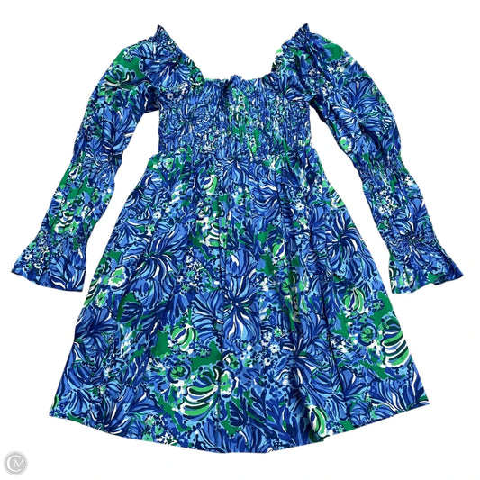 Dress Designer By Lilly Pulitzer In Blue & Green, Size: M