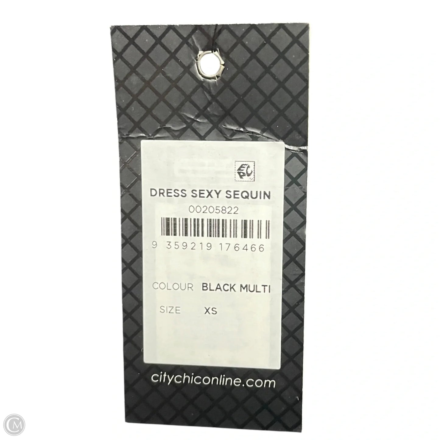 Dress Party Midi By City Chic In Black & Gold, Size: L