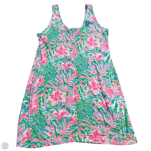 Dress Designer By Lilly Pulitzer In Blue & Green, Size: L