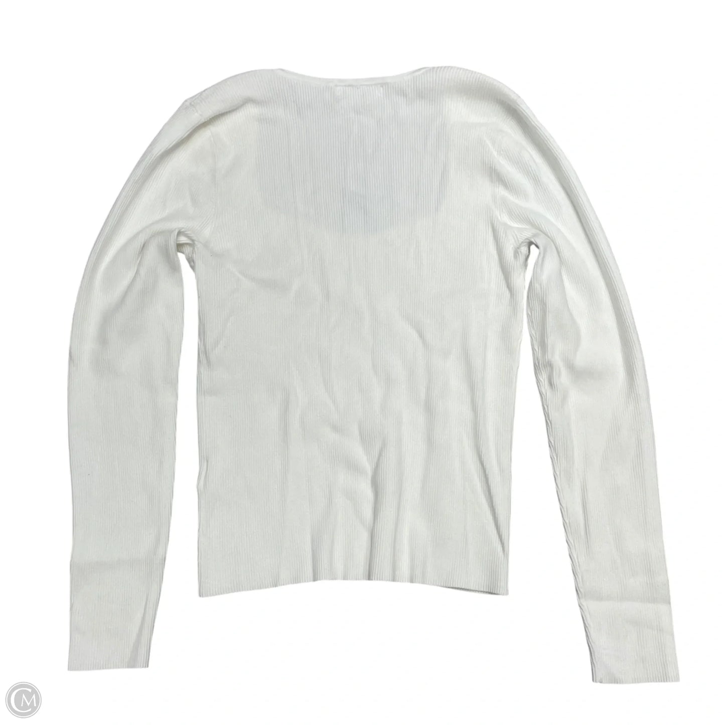 Top Long Sleeve By Madewell In White, Size: L