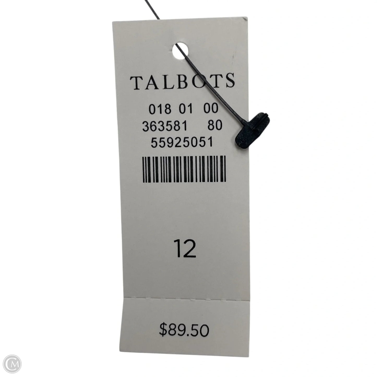 Skirt Midi By Talbots In White Denim, Size: 12