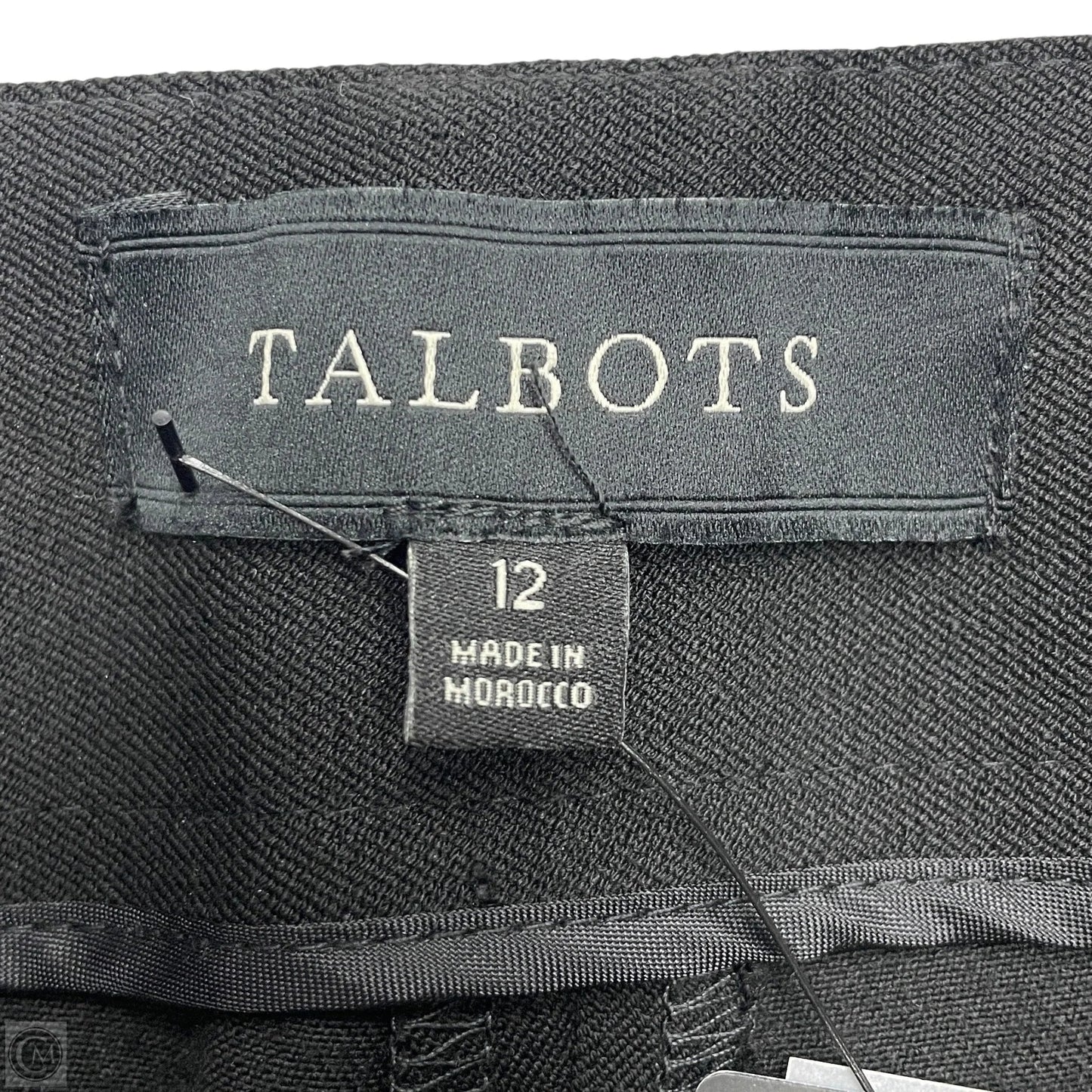 Pants Dress By Talbots In Black, Size: 12