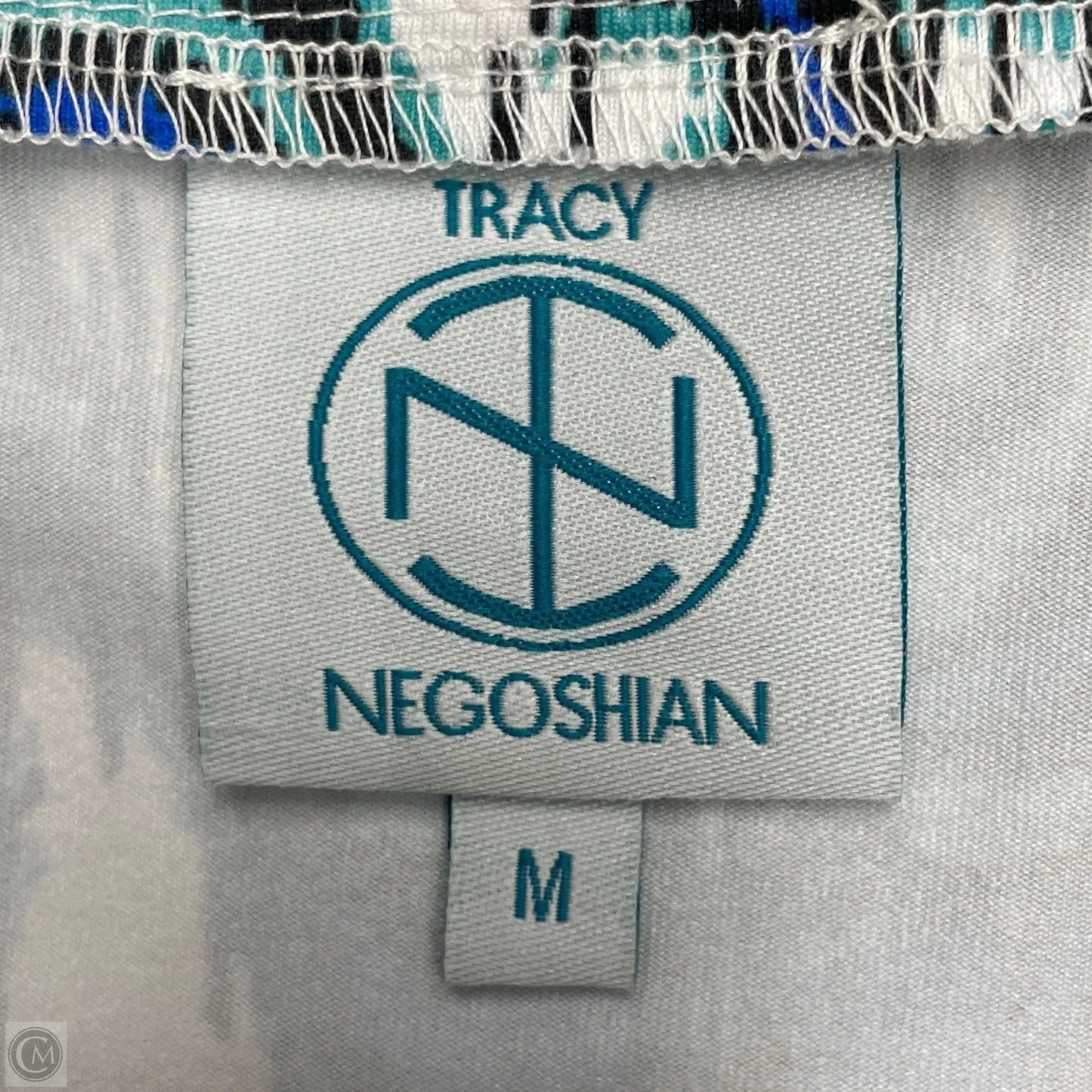 Dress Casual Midi By Tracy Negoshian In Blue & White, Size: M