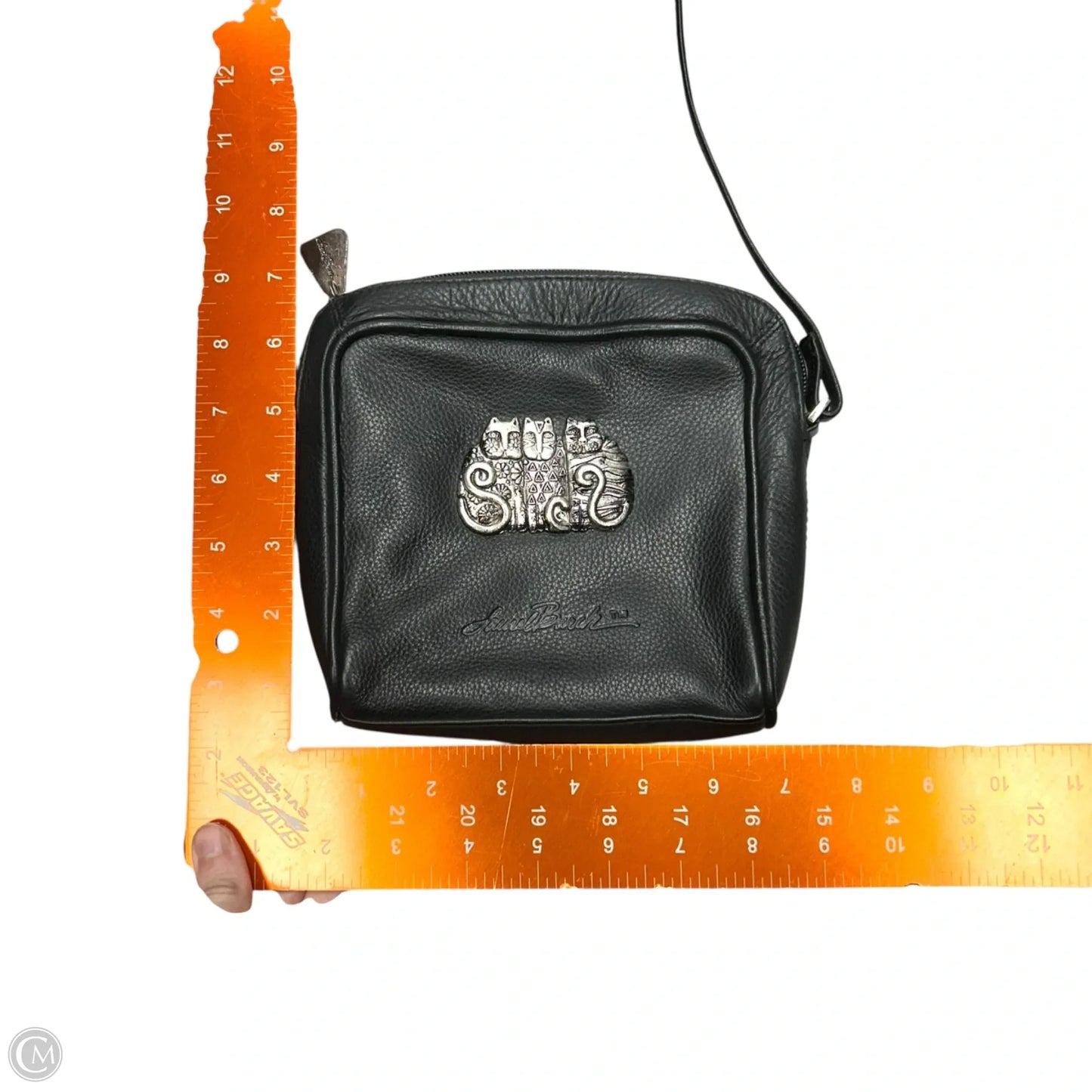 Crossbody Leather By Final Touch, Size: Small