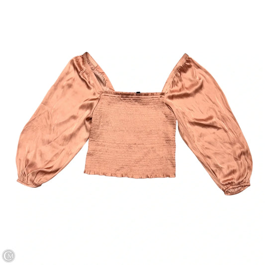 Blouse Long Sleeve By J. Crew In Pink, Size: M