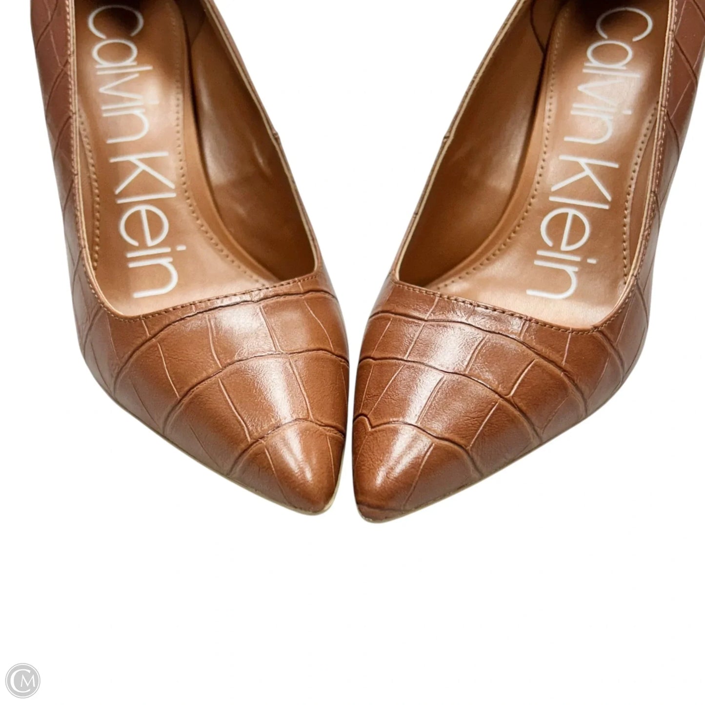 Shoes Heels Kitten By Calvin Klein In Brown, Size: 6