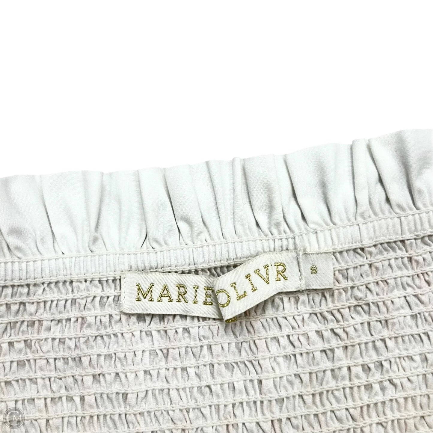 Top Short Sleeve By Marie Oliver In White, Size: S