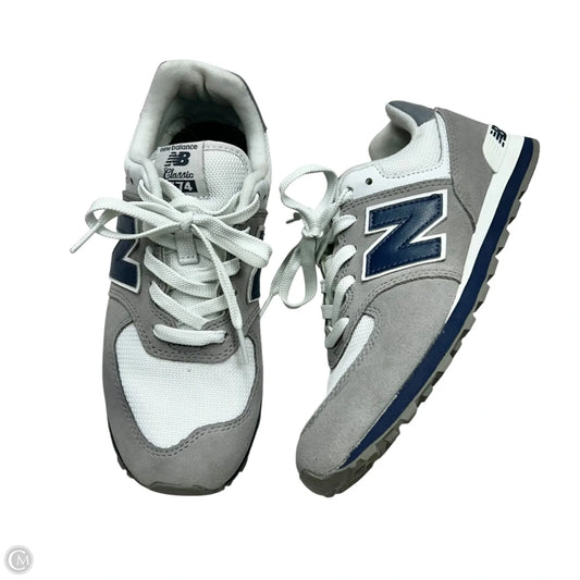 Shoes Athletic By New Balance In Grey & White, Size: 6.5