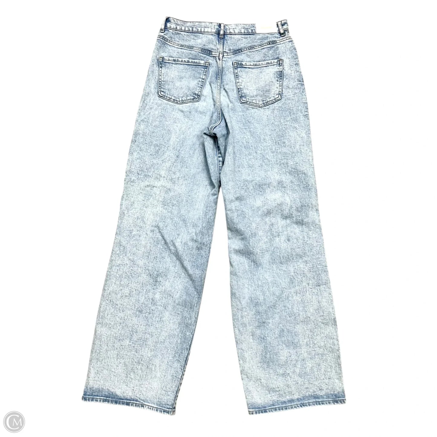 Jeans Wide Leg By Express In Blue Denim, Size: 6