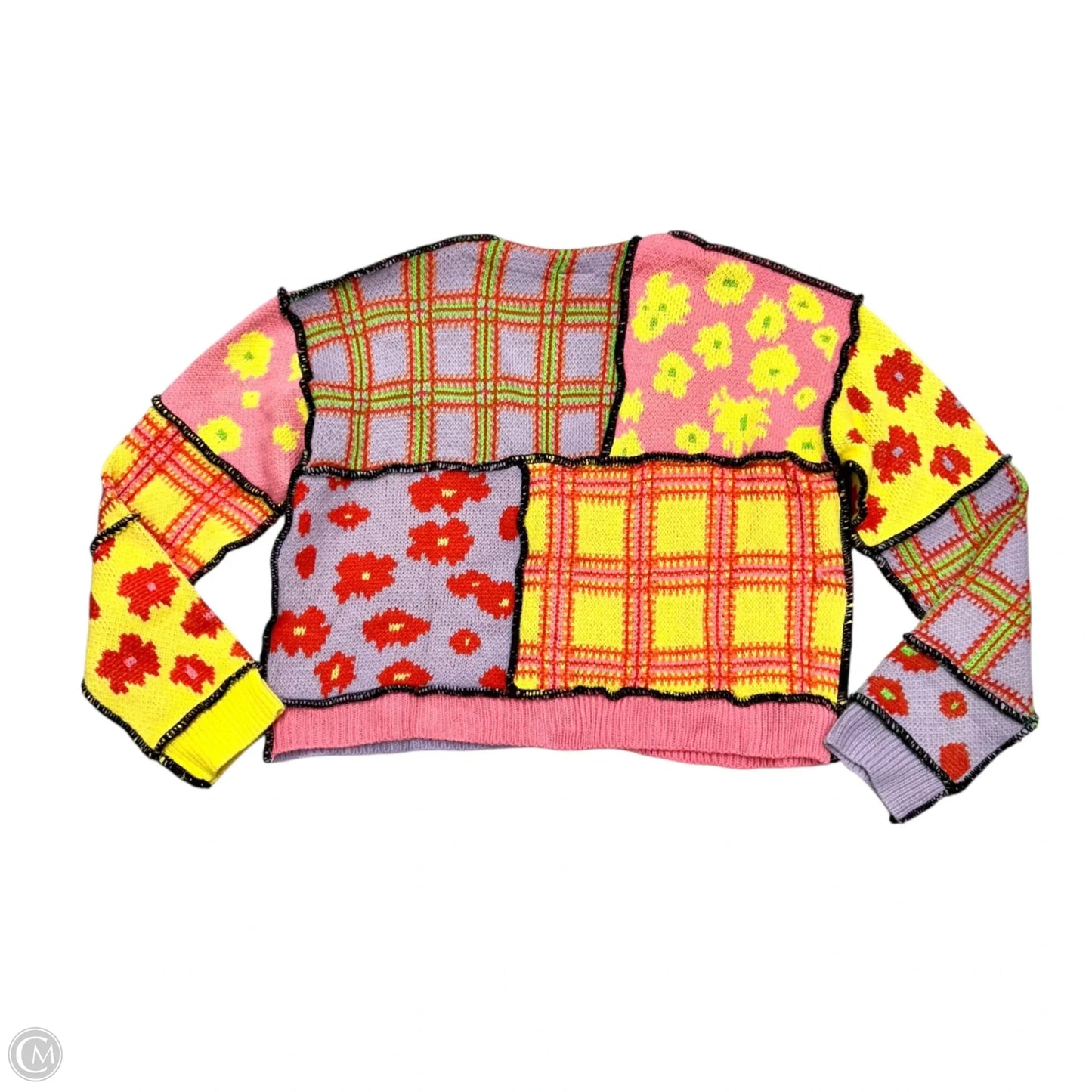 Sweater Cardigan In Multi-colored, Size: L