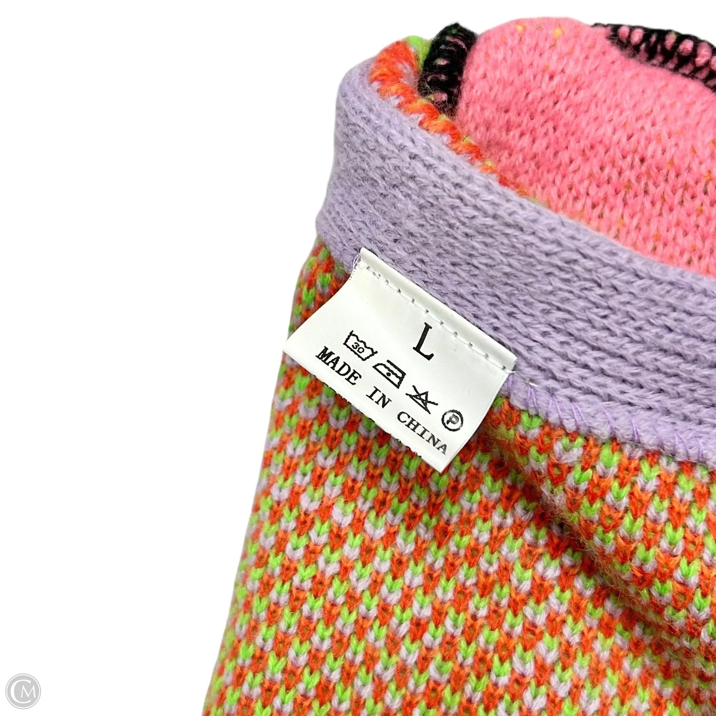 Sweater Cardigan In Multi-colored, Size: L