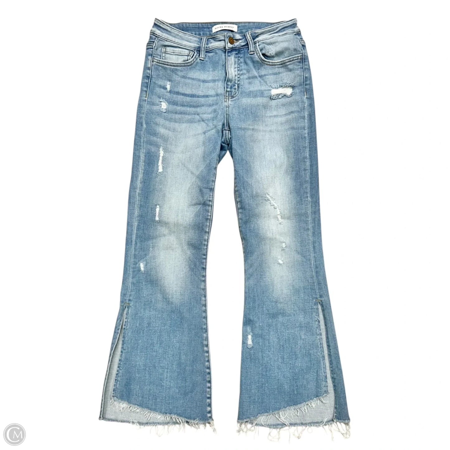 Jeans Boot Cut By Flying Monkey In Blue Denim, Size: 4
