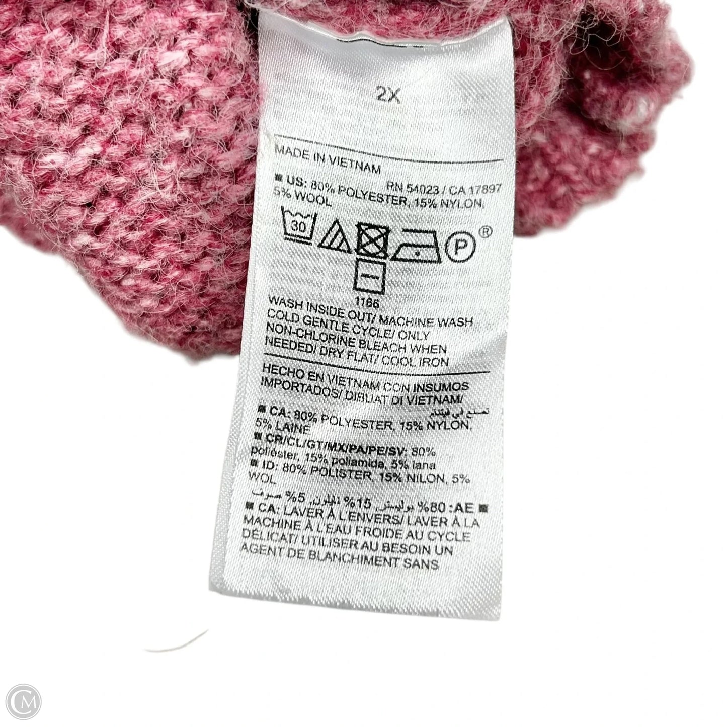 Sweater By Old Navy In Pink, Size: 2x