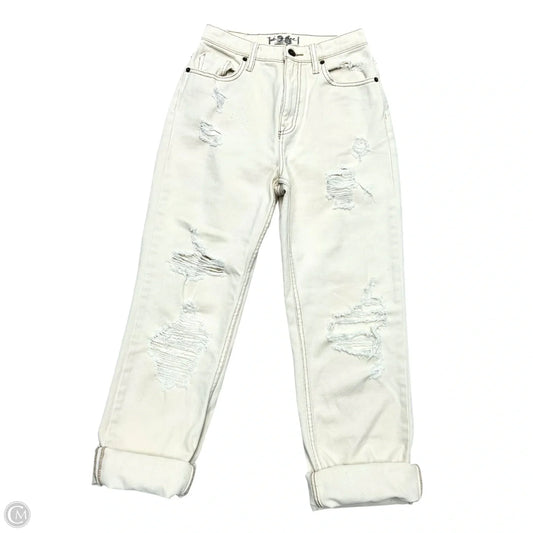 Jeans Straight By We The Free In Cream Denim, Size: 2