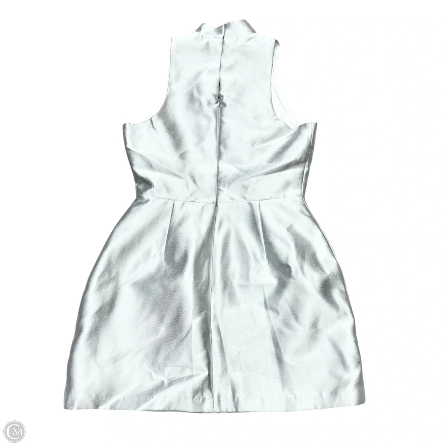 Dress Casual Short By Amanda Uprichard In Silver, Size: M