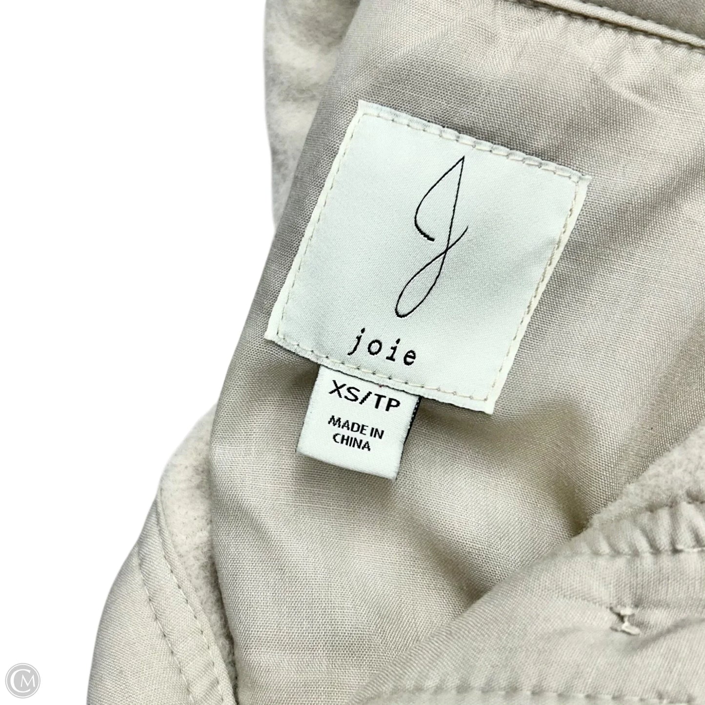 Jacket Shirt By Joie In Beige, Size: Xs