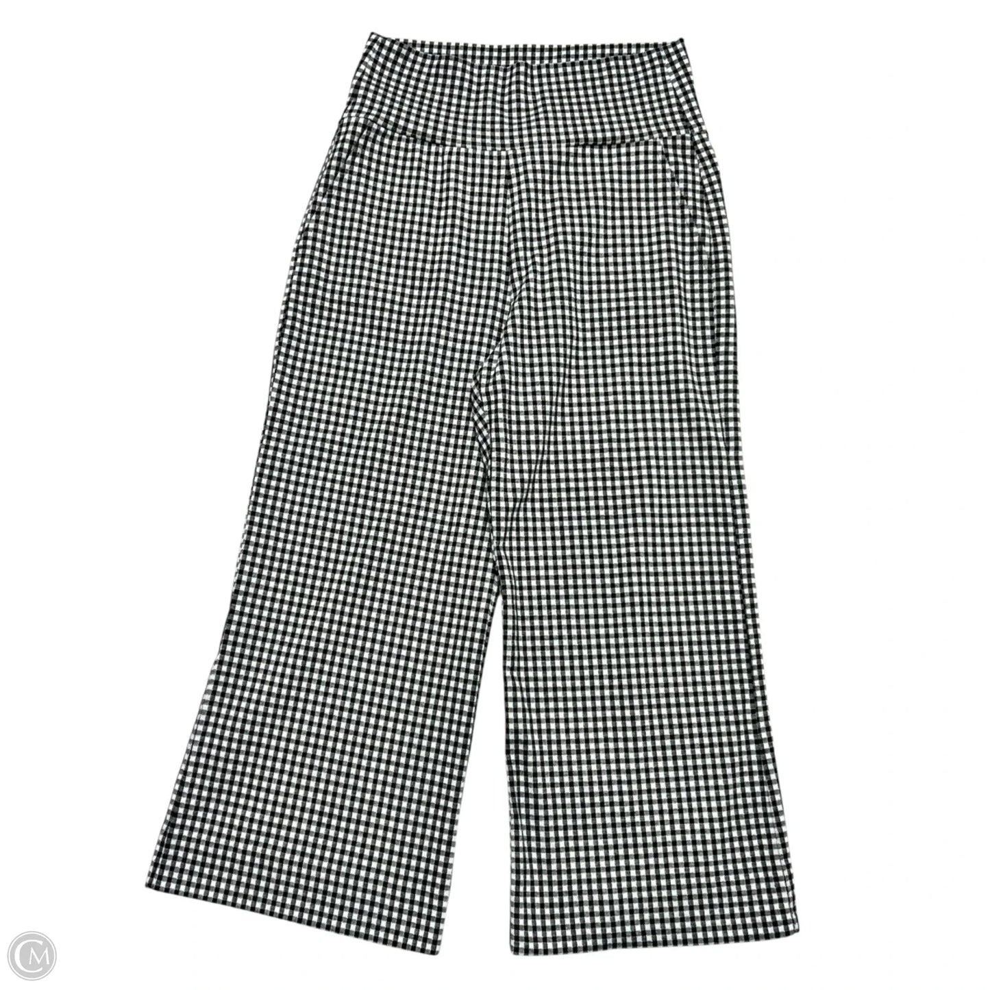 Pants Wide Leg By Cabi In Black & White, Size: M