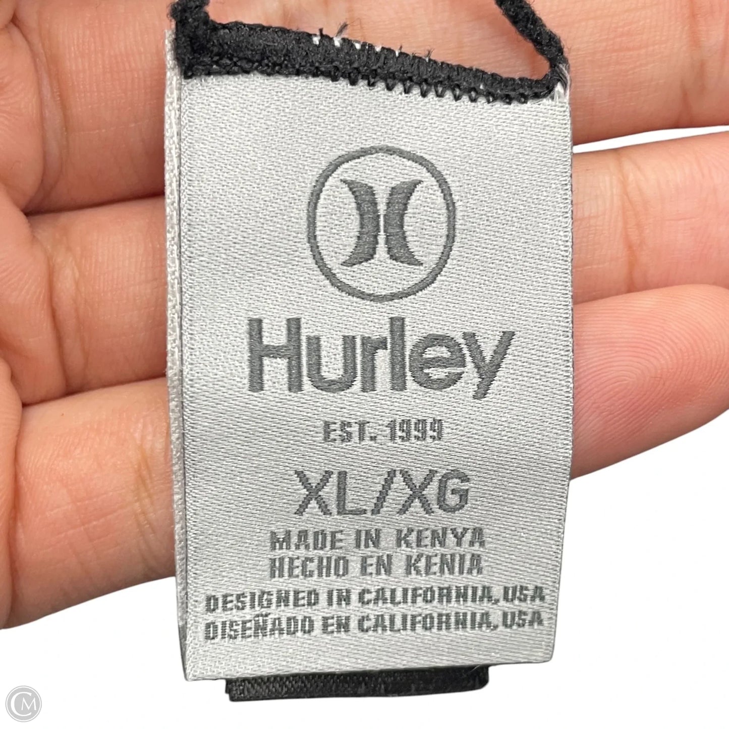 Swimsuit 2pc By Hurley In Black & Green, Size: Xl
