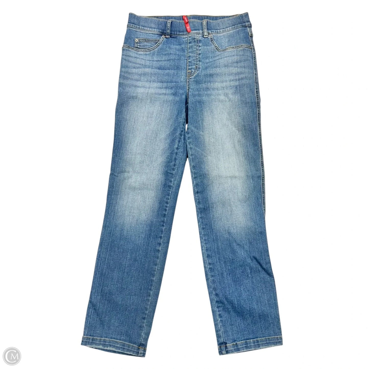 Jeans Straight By Spanx In Blue Denim, Size: M