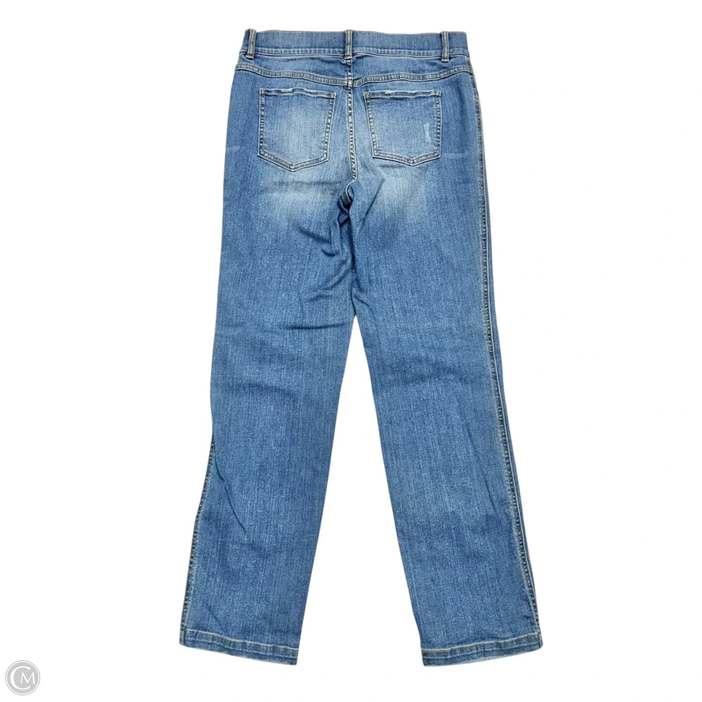 Jeans Straight By Spanx In Blue Denim, Size: M
