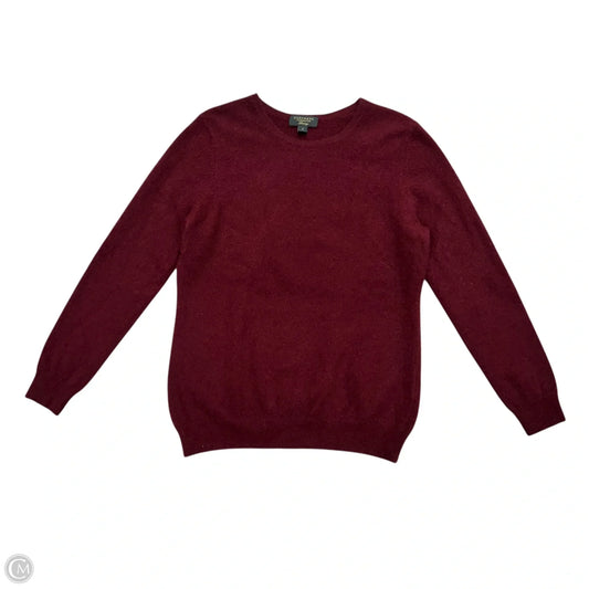 Sweater Cashmere By Charter Club In Maroon, Size: L