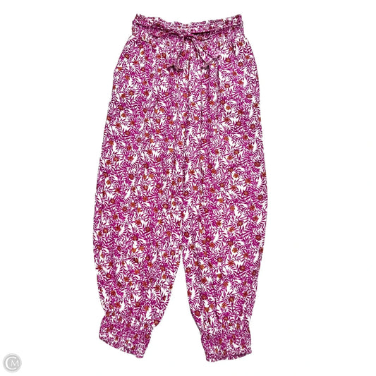 Pants Joggers By Anthropologie In Purple & White, Size: S
