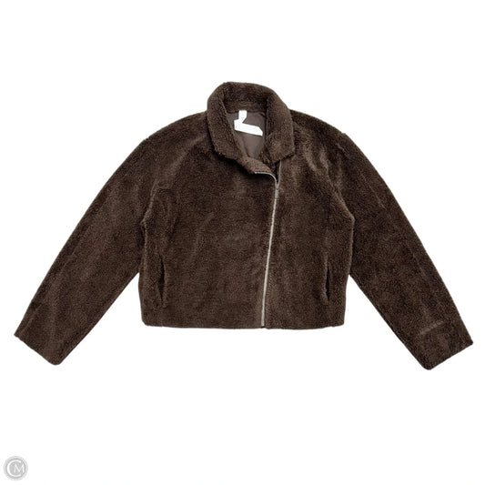 Jacket Faux Fur & Sherpa By Lululemon In Brown, Size: S