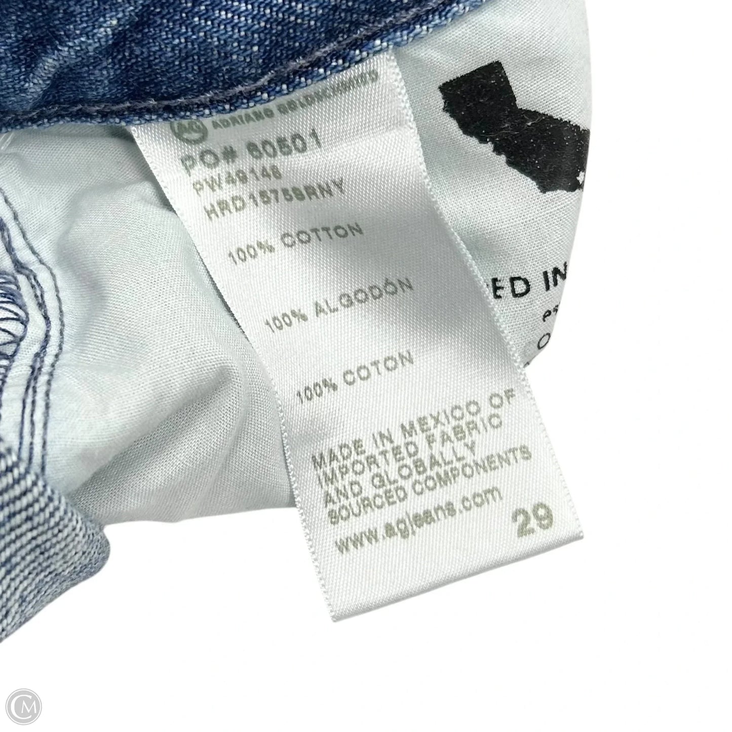 Jeans Boyfriend By Adriano Goldschmied In Blue Denim, Size: 8