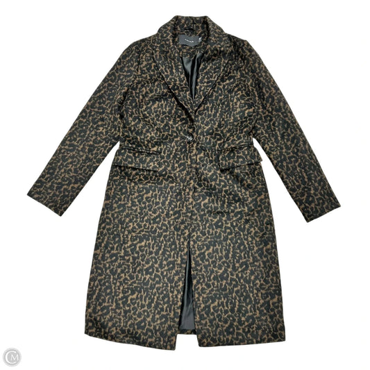 Coat Peacoat By Tahari In Leopard Print, Size: M