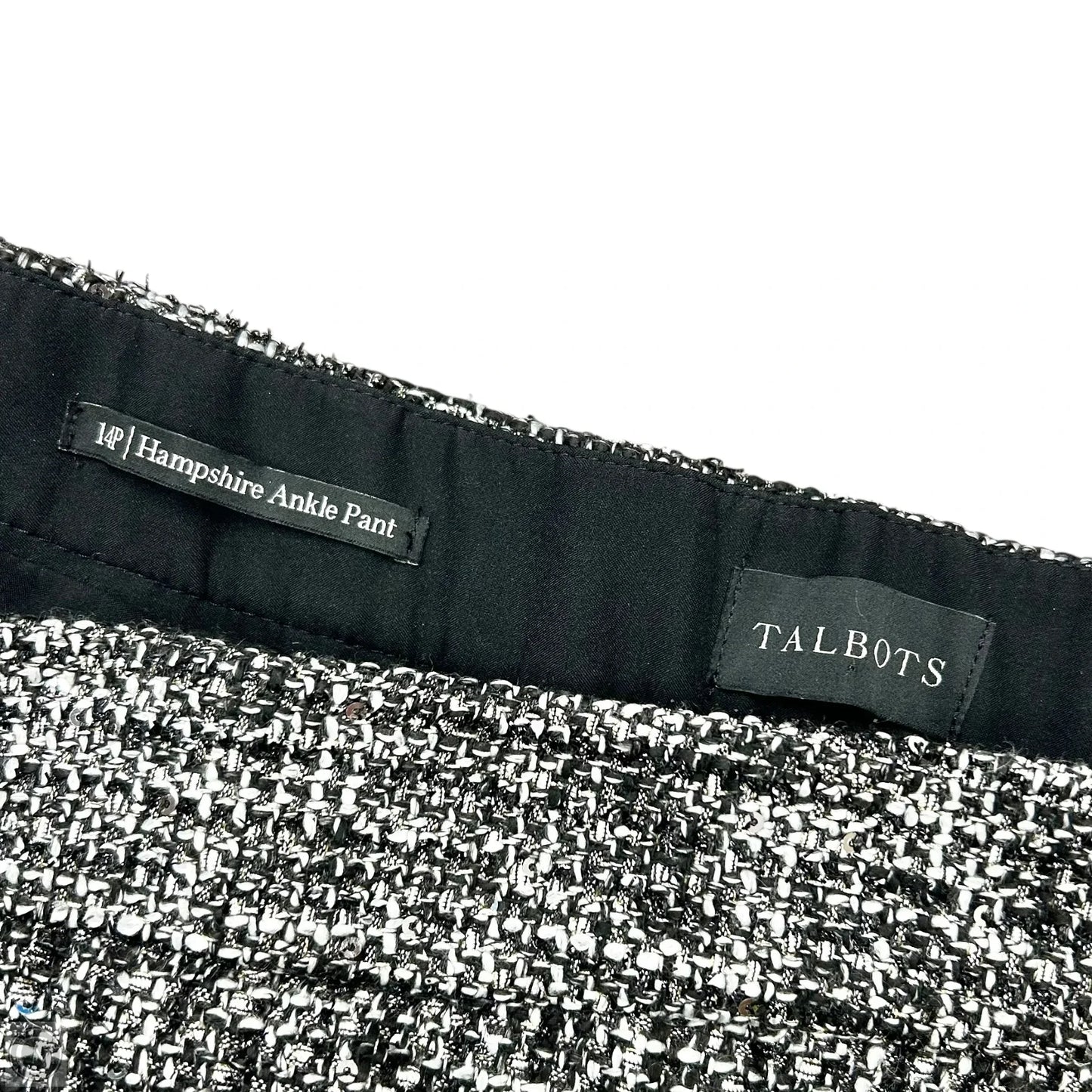 Pants Dress By Talbots In Black & White, Size: 14p