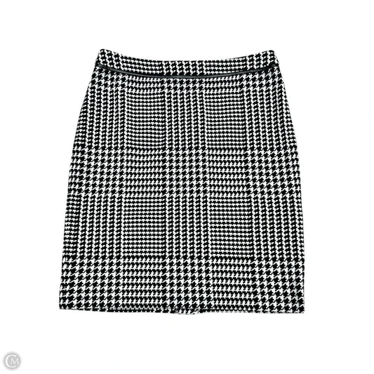 Skirt Midi By Talbots In Black & White, Size: 6p