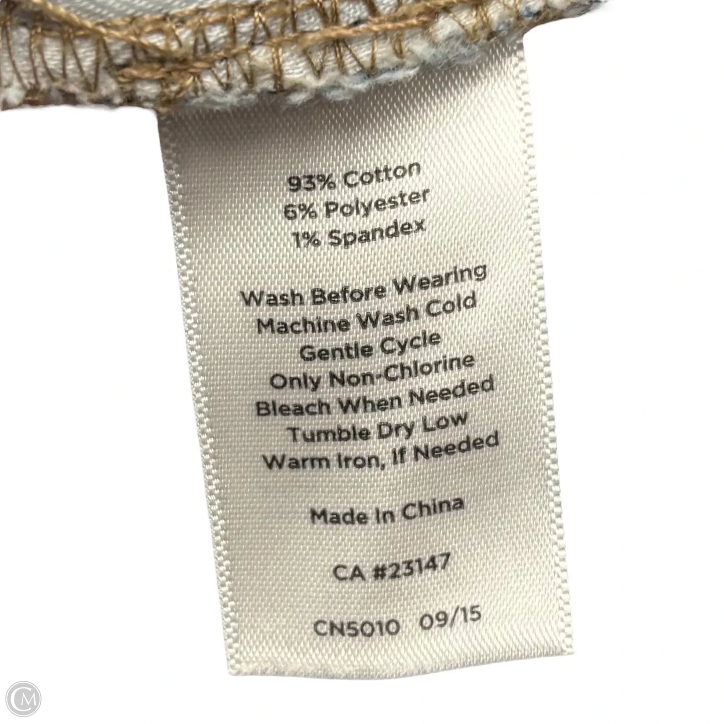 Jeans Straight By Talbots In Blue Denim, Size: 6