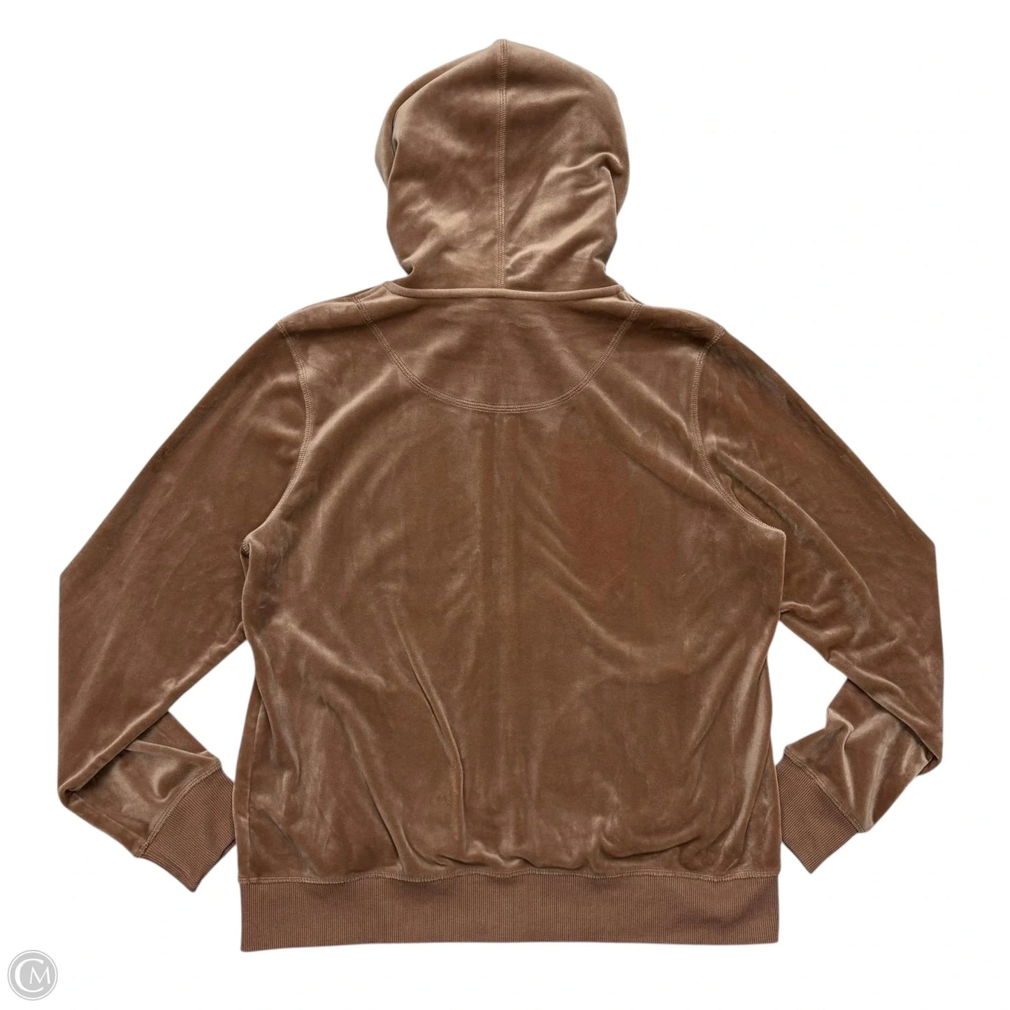 Sweatshirt Hoodie By Calvin Klein In Brown, Size: L