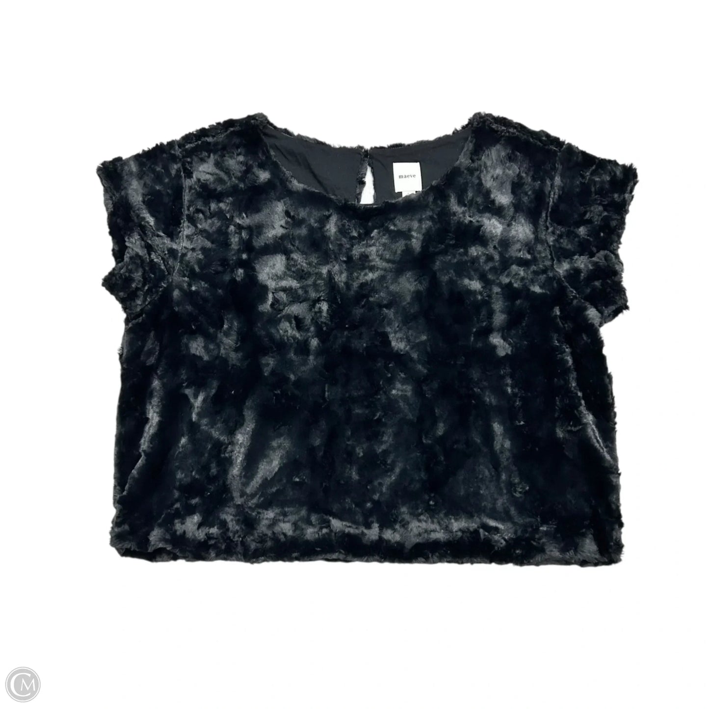 Top Short Sleeve By Maeve In Black, Size: L