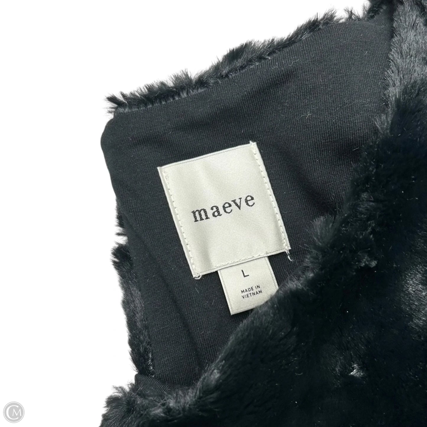 Top Short Sleeve By Maeve In Black, Size: L