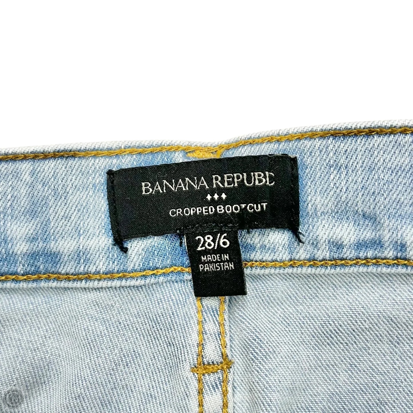 Jeans Boot Cut By Banana Republic In Blue Denim, Size: 6