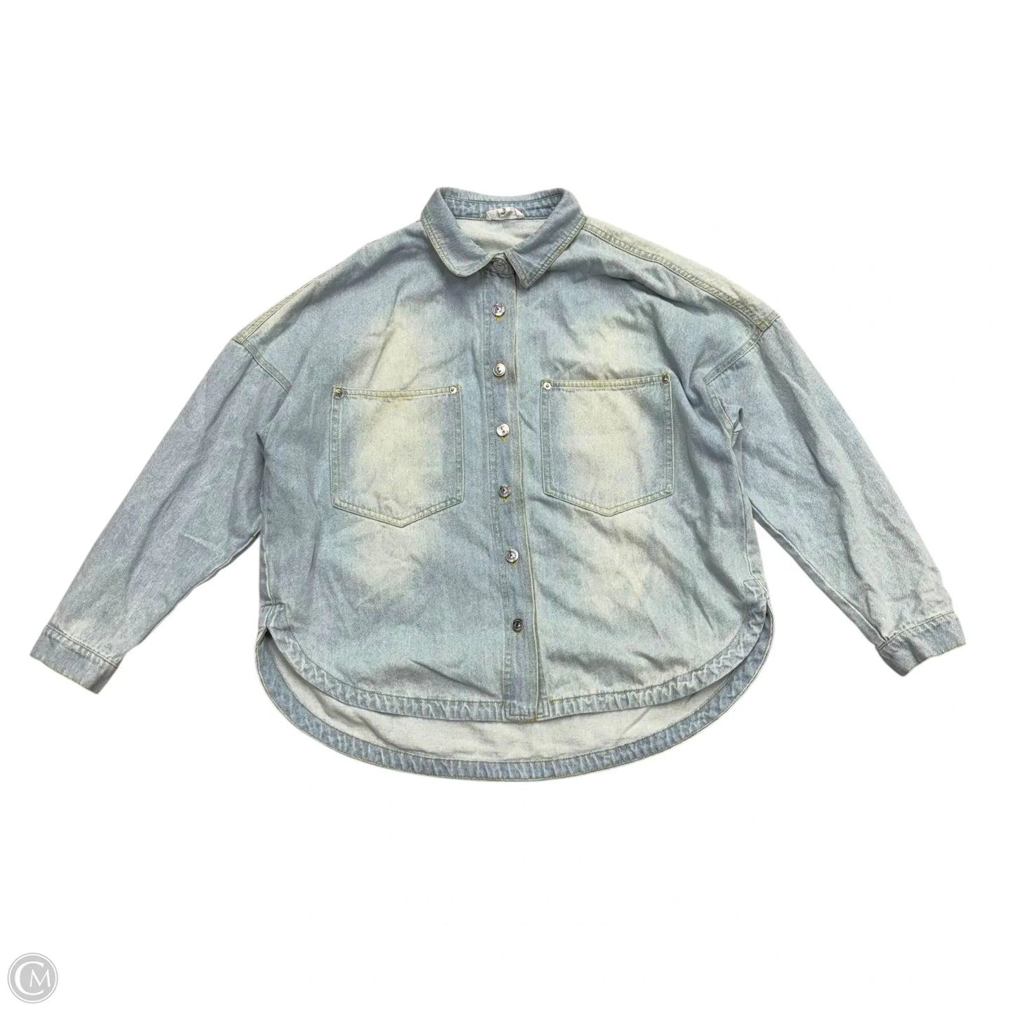 Jacket Denim By Steve Madden In Blue Denim, Size: S