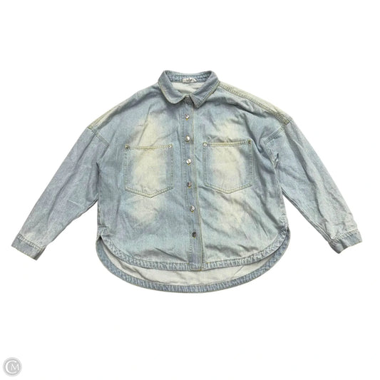 Jacket Denim By Steve Madden In Blue Denim, Size: S