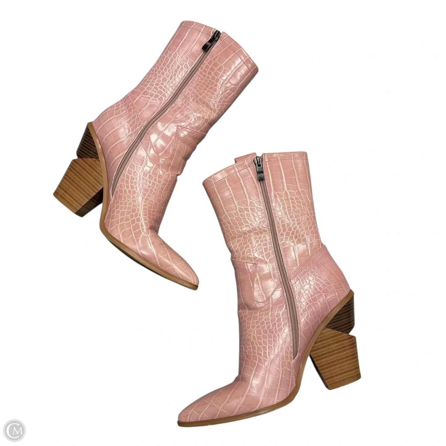 Boots Western By Fashion Nova In Pink, Size: 8.5