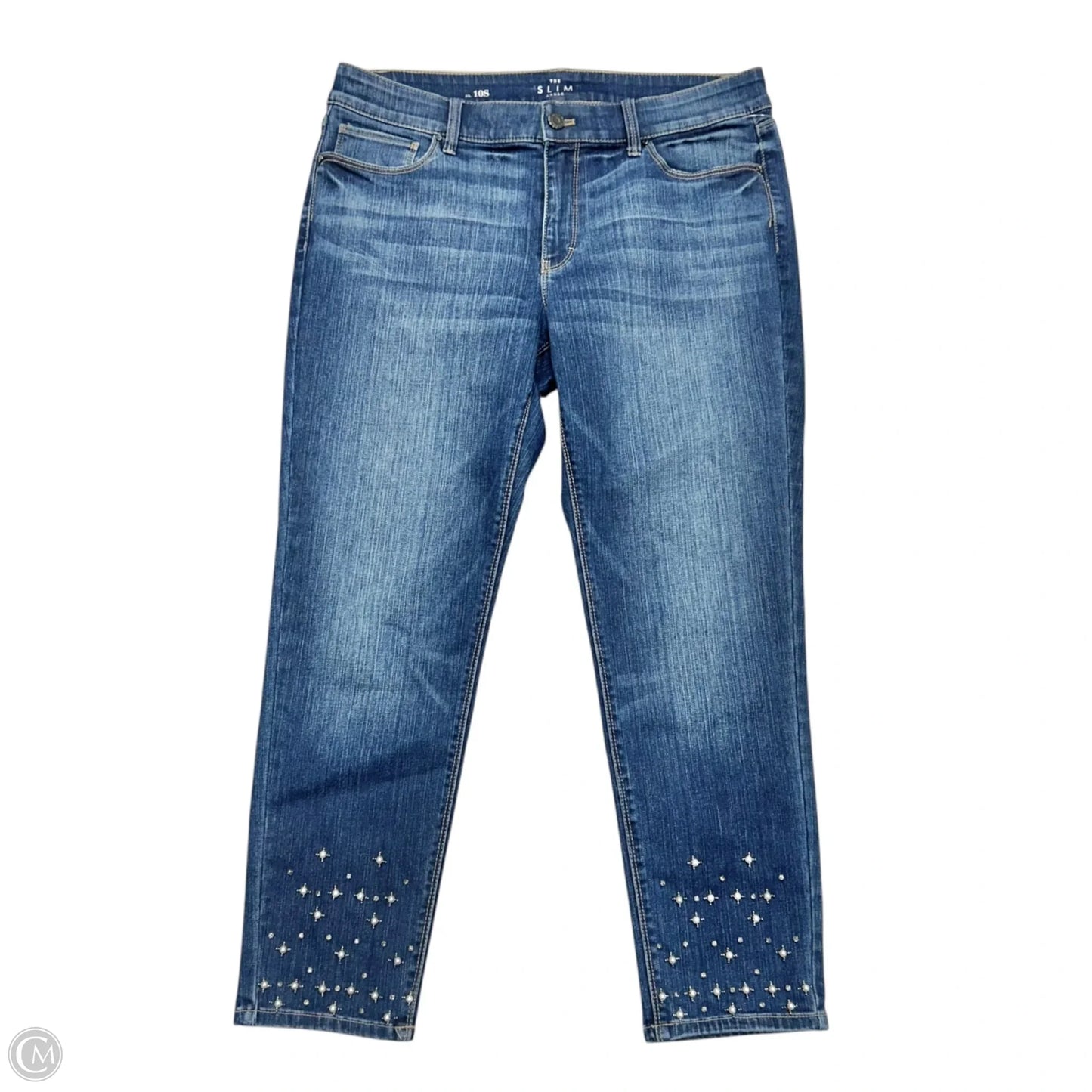 Jeans Straight By White House Black Market In Blue, Size: 10