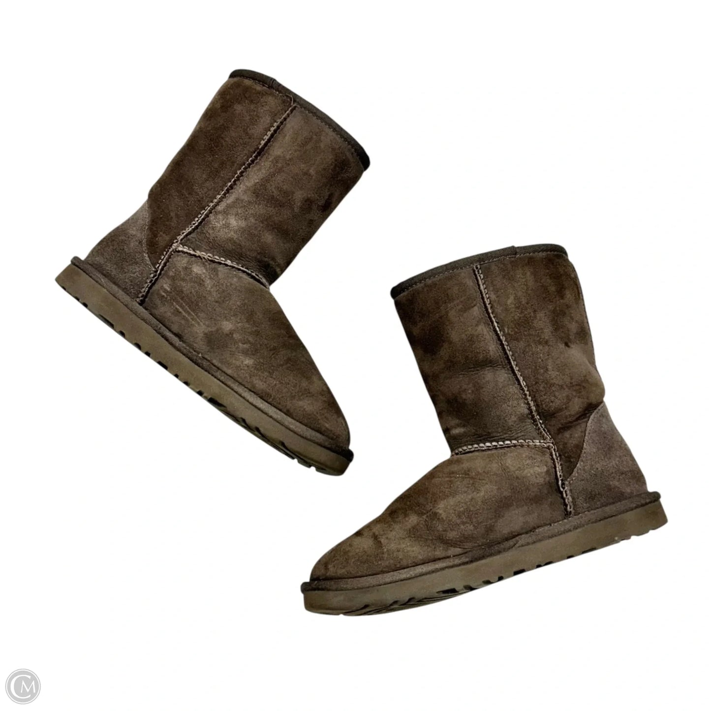 Boots Designer By Ugg In Brown, Size: 6