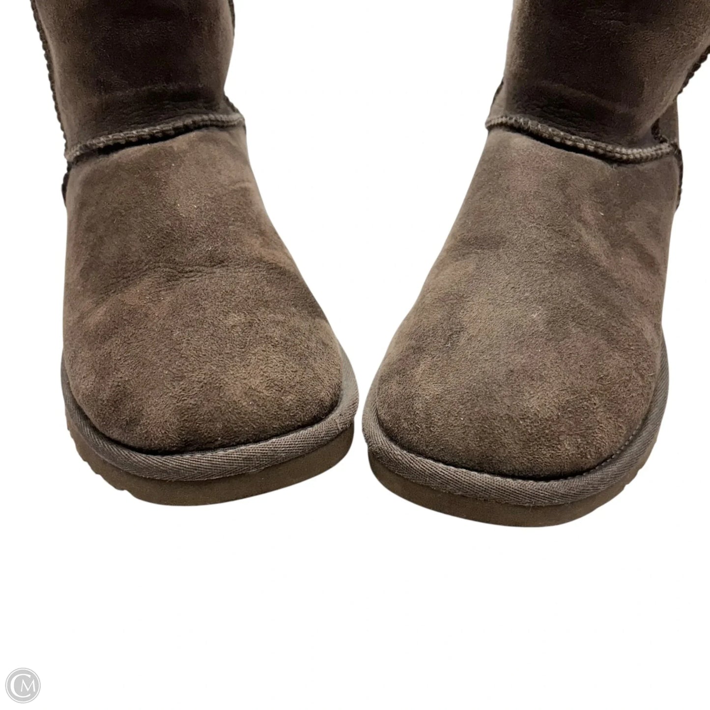 Boots Designer By Ugg In Brown, Size: 6