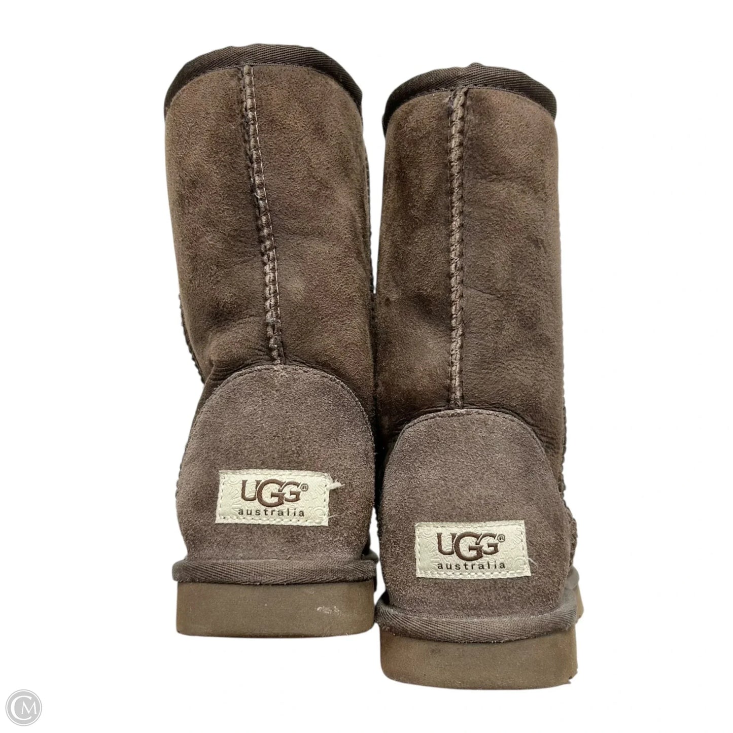 Boots Designer By Ugg In Brown, Size: 6
