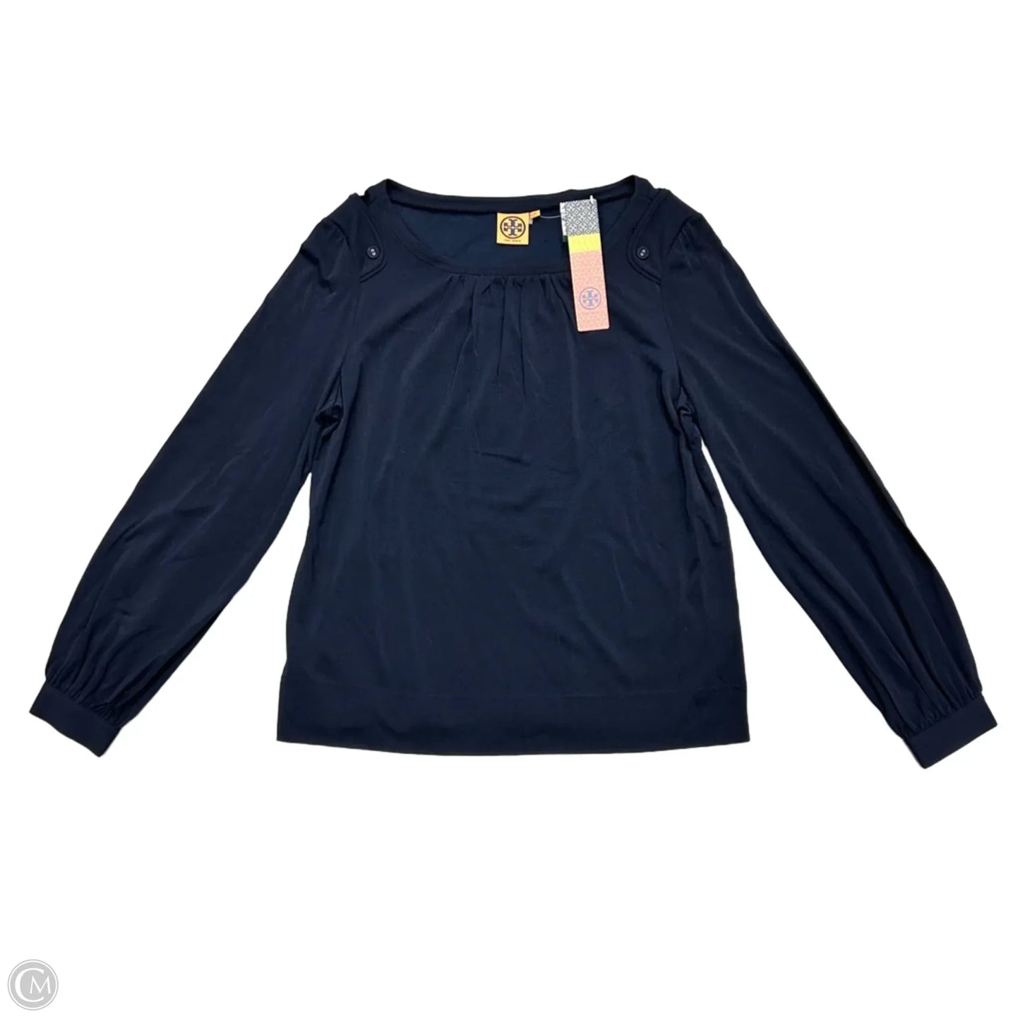 Blouse Designer By Tory Burch In Navy, Size: Xl