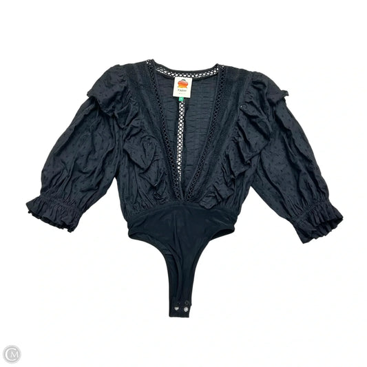 Top 3/4 Sleeve By Farm Rio In Black, Size: Xs